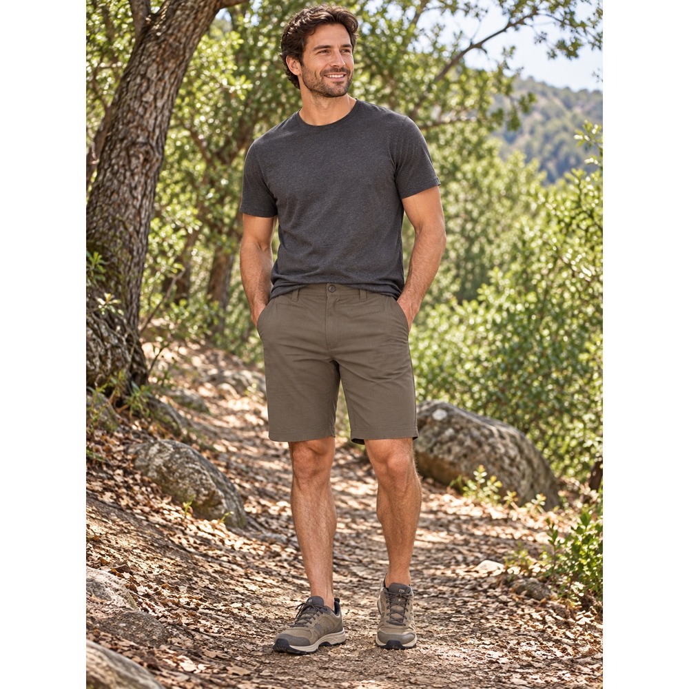 Prana Zion Shorts Mens 32 Mud Brown Stretch Performance Trail Hiking Outdoor